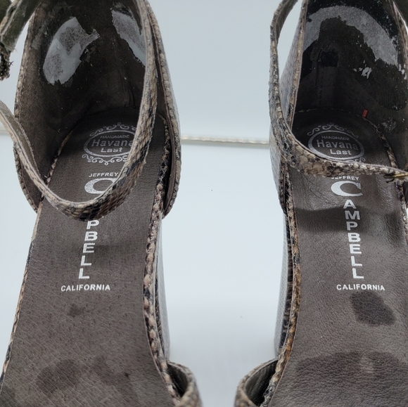 Carmen Platform Leather Sandals Jeffrey Campbell 9 - Picture 4 of 13